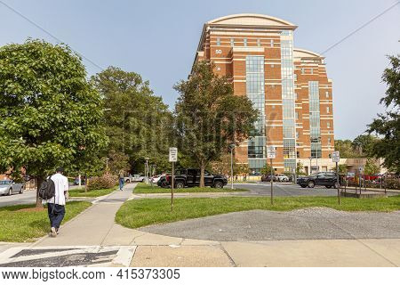 Bethesda, Md, Usa 09/15/2020: View Of The Main Campus Of National Institutes Of Health (nih) Image F