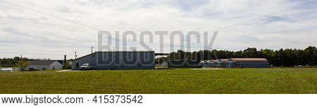 Indian Head, Md, Usa 09/19/2020: Panoramic View Of Maryland Airport (2w5) , Privately Owned Public U