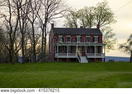 View Of  Monocacy National Battlefield Where In 1864 Battle Of Monoocacy, A Campaign In Us Civil War