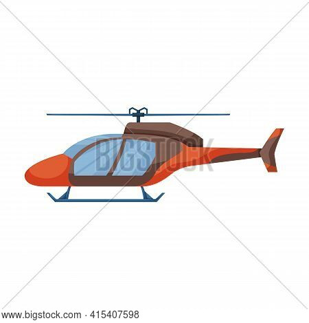 Helicopter Vector Icon.cartoon Vector Icon Isolated On White Background Helicopter.