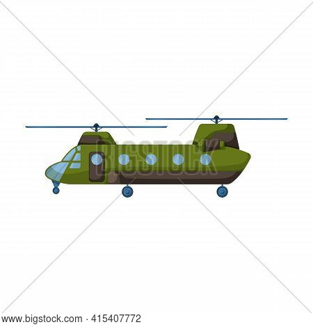 Helicopter Vector Icon.cartoon Vector Icon Isolated On White Background Helicopter.