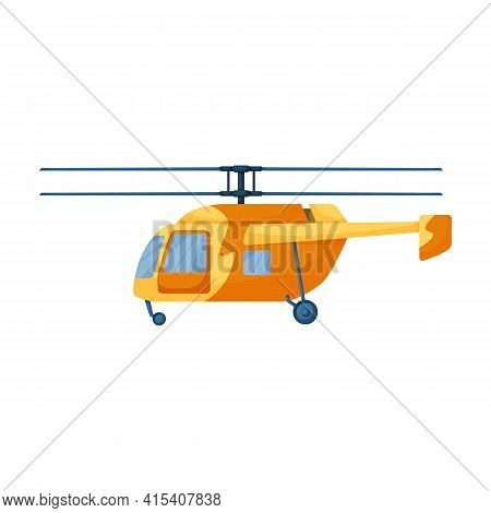 Helicopter Vector Icon.cartoon Vector Icon Isolated On White Background Helicopter.