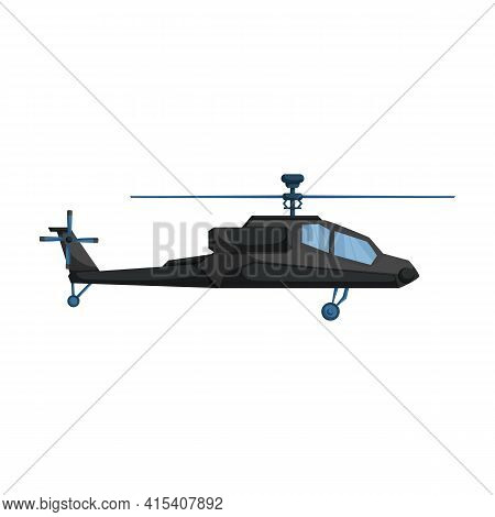 Helicopter Vector Icon.cartoon Vector Icon Isolated On White Background Helicopter.