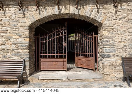 Ordino, Andorra: 2021 March 30: Museum Casa De Areny-plandolit In Spring In Ordino, Andorra In The P