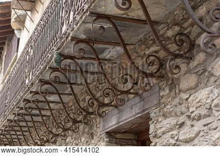 Ordino, Andorra: 2021 March 30: Museum Casa De Areny-plandolit In Spring In Ordino, Andorra In The P