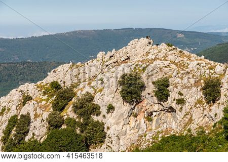 View Of Rocca Del Crasto Near Alcara Li Fusi Town In The Nebrodi Park, Sicily