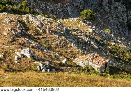 View Of Rocca Del Crasto Near Alcara Li Fusi Town In The Nebrodi Park, Sicily