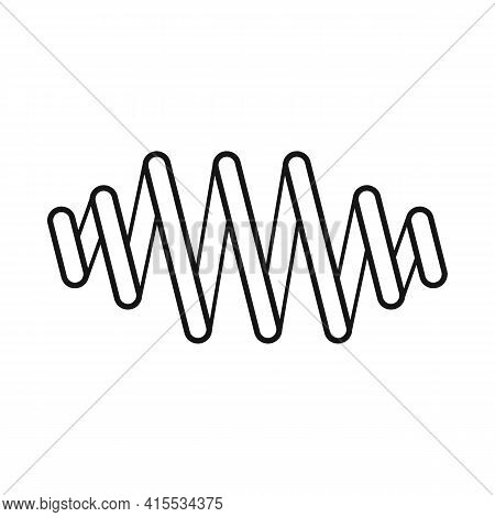 Vector Illustration Of Coil And Metal Icon. Web Element Of Coil And Detail Vector Icon For Stock.