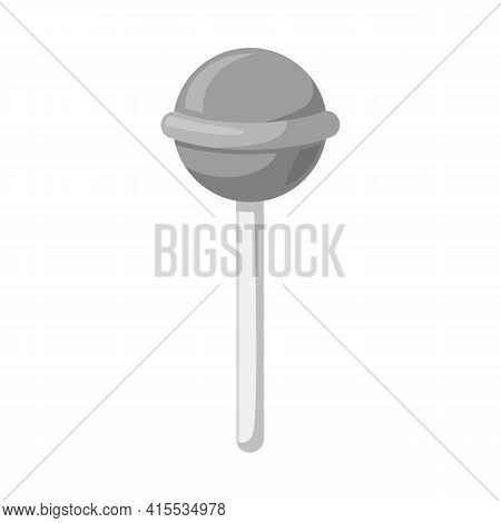 Vector Design Of Lollipop And Cane Icon. Web Element Of Lollipop And Spiral Vector Icon For Stock.