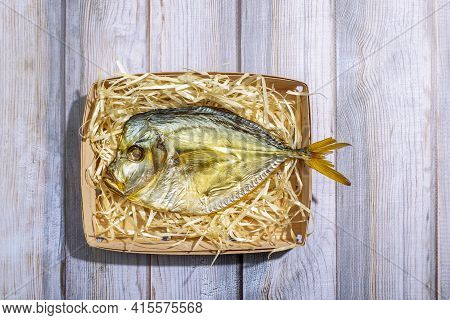 Saltwater Smoked Fish On Soft Packing Shavings