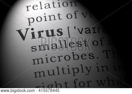 Fake Dictionary Word, Dictionary Definition Of Virus