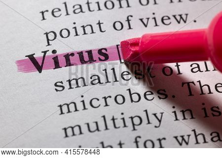 Fake Dictionary Word, Dictionary Definition Of Virus