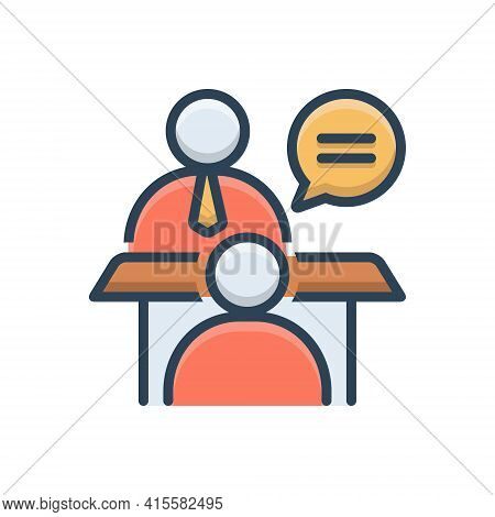 Color Illustration Icon For Face-to-face-conversation Face  Conversation Chitchat Gossip Jabber