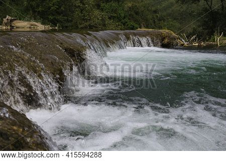 A Small Waterfall In The Northwest Region Of Vietnam