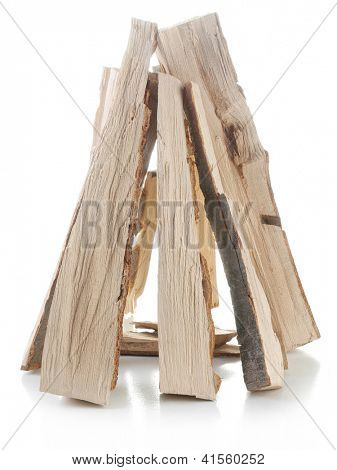 Beechwood tritato registri distribuiti in triangolo prisma girato in bianco