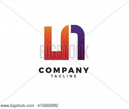 Ln Letter Initial Logo Design Vector Template