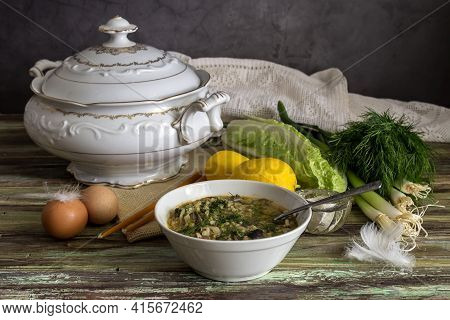 The Easter Composition. National Greek Soup 