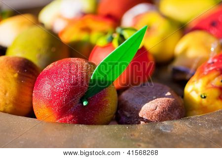 Marzapane frugt