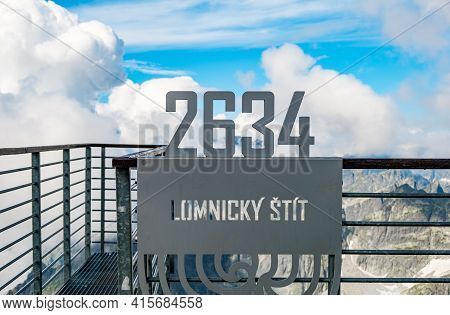 Lomnicky Stit Or Peak In High Tatras Mountains, April 2021, Lomnicky Stit, Slovakia
