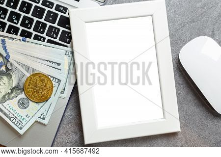Crypto Art Concept. Blockchain Called Nfts. Digital Collectibles For Cryptocurrencies. Non-fungible