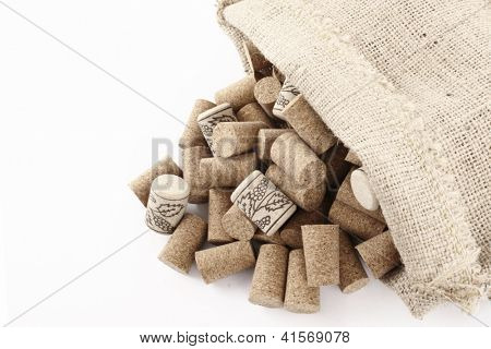 Foto di borsa Sisal con tappi di sughero