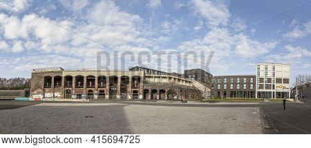 Bochum, Germany - February 23, 2021: View Of The Jahrhunderthalle, A Former Industry Building Servin