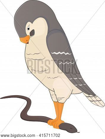 Cartoon Illustration Of An Eagle: Law Of The Jungle
