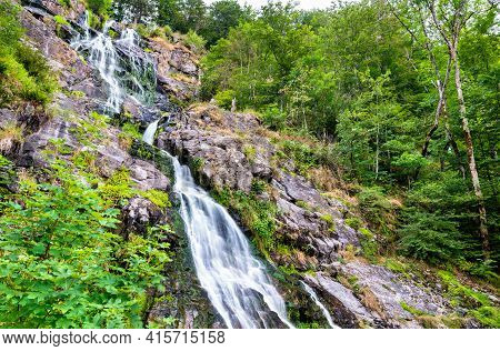 Todtnau Waterfall In The Black Forest Mountains, Germany