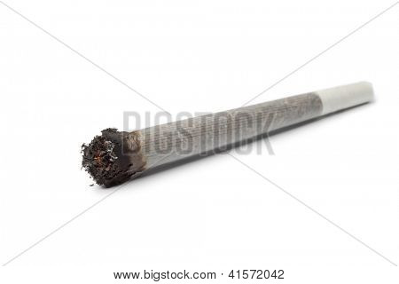  Reefer iluminada sobre fondo blanco