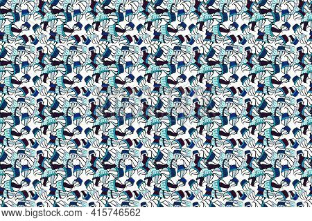 Wrapping Paper. Cute Birthday Background On Black, White And Neutral. Sweets Background Design. Cupc