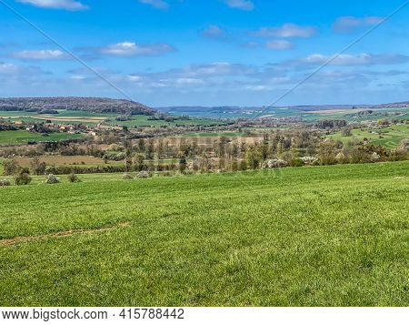 Landscape view of Torgny village, Belgium