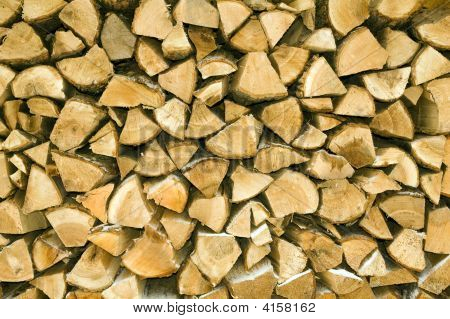 Macro  Pile Of Logs For Firewood 01 4Mp