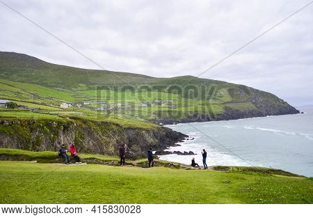 Dingle, Ireland, July, 2016. Beautiful View Of Dingle Peninsular In County Kerry, Ireland.