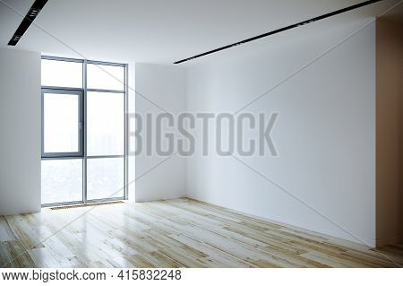 Moving House, Apartment Interior. 3d Rendering Imege