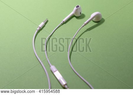 Headphones With Jack Mini Connector Socket Isolated Chromakey Electronics