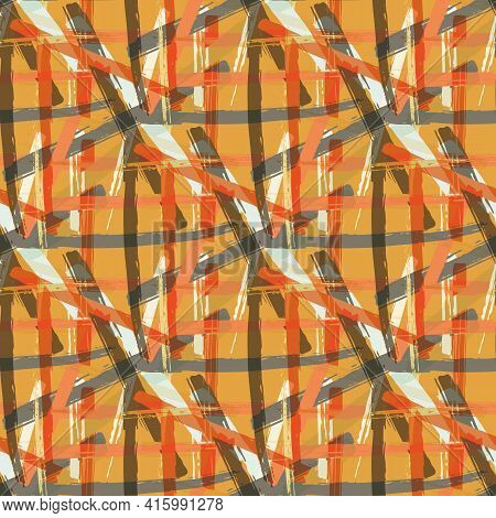 Vector Braid Effect Weave Seamless Interlace Pattern Background. Macrame Style Ribbon Plait Lattice 
