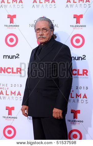 LOS ANGELES - SEP 27:  Edward James Olmos at the 2013 ALMA Awards - Arrivals at Pasadena Civic Auditorium on September 27, 2013 in Pasadena, CA