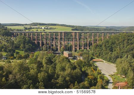 Aeriel View To Goltzsch Viaduct