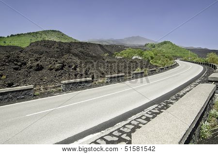Etna volcano in Sicily, Italy