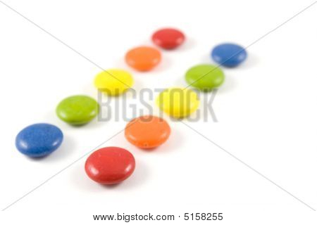 Pile Of Colored Smarties