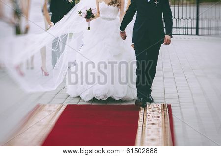 A Happy Young Bride & Groom