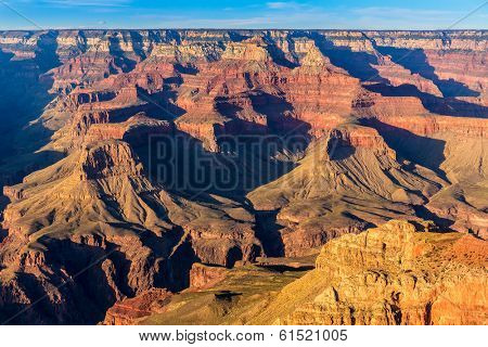 Arizona sunset Grand Canyon National Park Yavapai Point USA