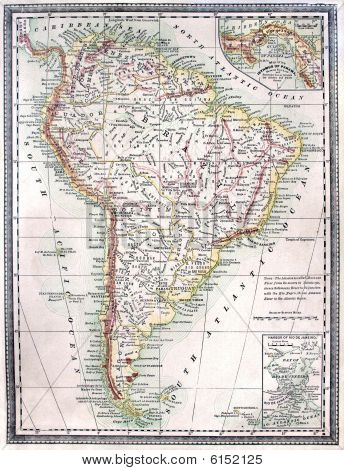 Antica mappa del Sud America