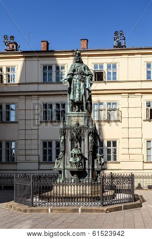 Photo Of The Historical Statue Of Karel Charles Iv