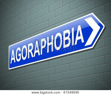 Agoraphobia Concept.