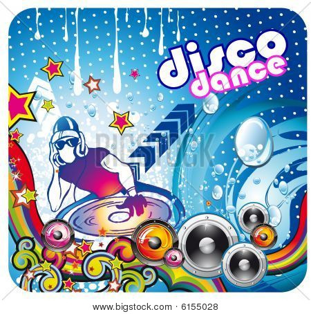 Kleurrijke muziek achtergrond met hoog Contrast kleuren