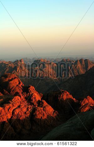 sunset mountain landscape