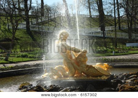 Merman fontána v Peterghof