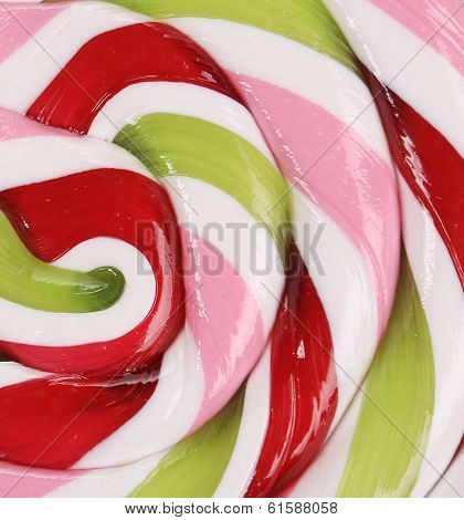 Close up of loli pop candy.