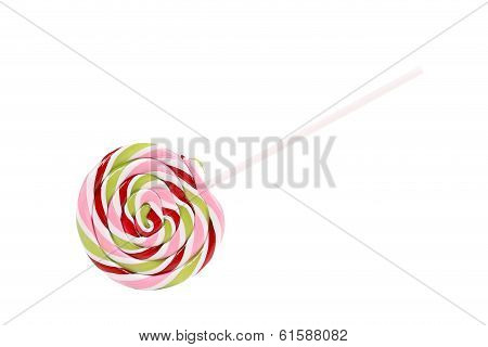 Close up of loli pop candy.